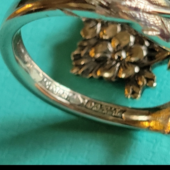 ♥SOLD♥️1885 Tiffany & Company Forget Me Not Spoon Ring in Sterling Silver #15 - Picture 14 of 16